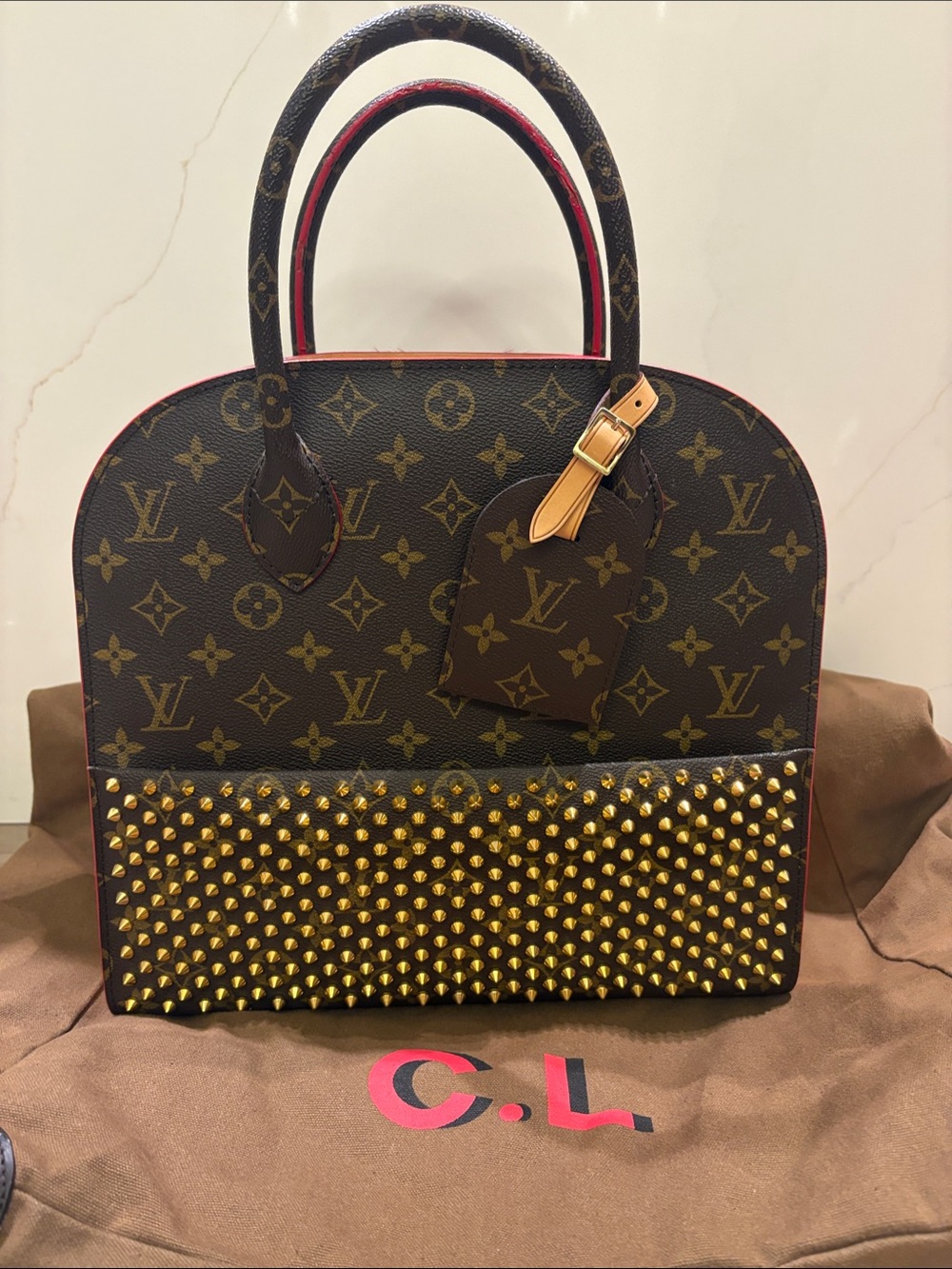Rare Limited-Edition Louis Vuitton Bag in Collaboration with Christian Louboutin